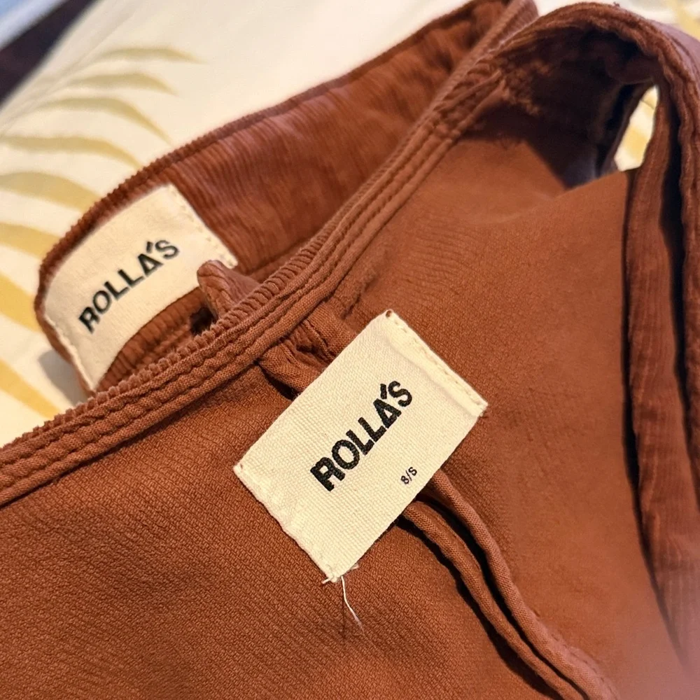 ROLLA'S from Free People Rust Brown Corduroy Boot Cut Pants - Picture 4 of 5